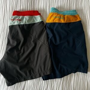 Birddogs Black and Navy Athletic Shorts Duo